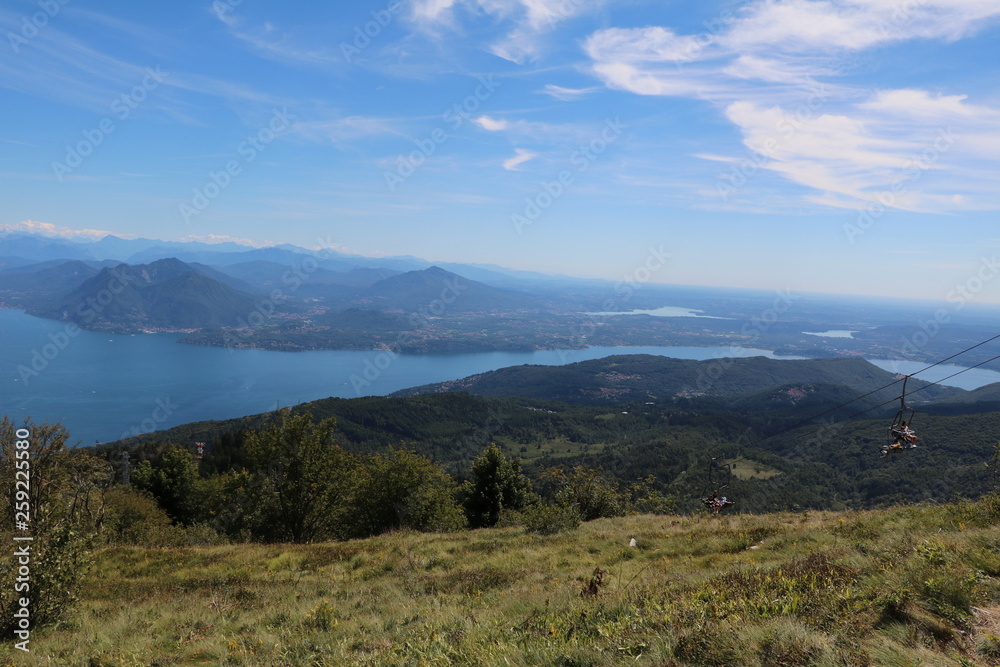 View to Lake Maggiore from Monte Mottarone, Italy View to Lake Maggiore from Monte Mottarone, Italy