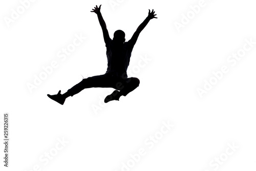 Man jumping while dancing