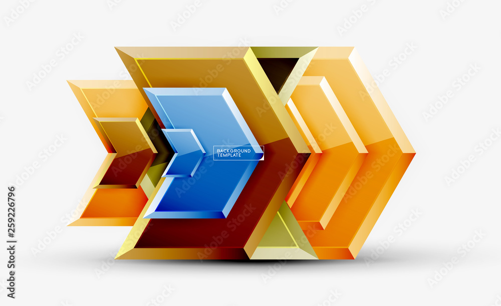 Shiny glossy arrows background, clean modern geometric design, futuristic composition Shiny glossy arrows background, clean modern geometric design, futuristic composition