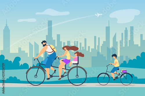 Active Lifestyle Positive Effect Health Vector.