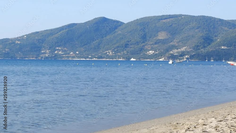 Landscape of sandy Koukla beach, island Zakynthos, Greece. Landscape of sandy Koukla beach, island Zakynthos, Greece.