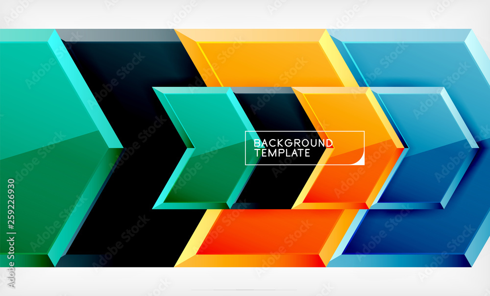 Shiny glossy arrows background, clean modern geometric design, futuristic composition Shiny glossy arrows background, clean modern geometric design, futuristic composition