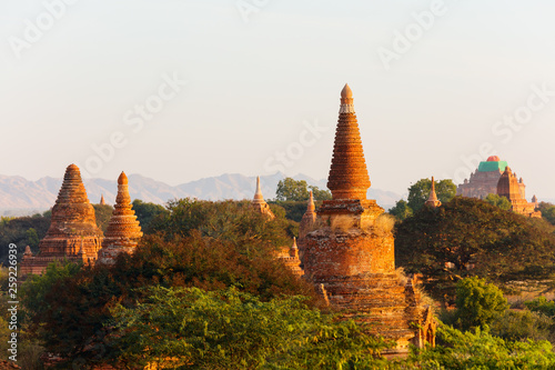 Stunning landscape of Bagan temples