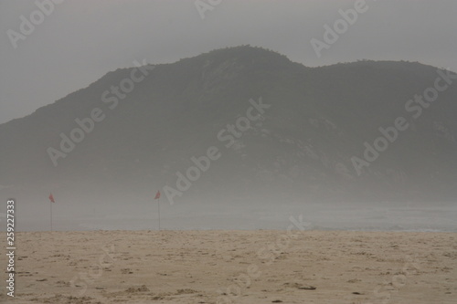 foggy beach