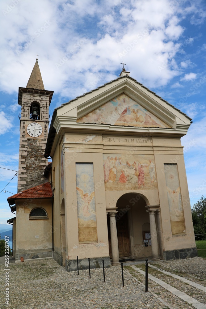 Church Maria Vergine Assunta in Levo, Lake Maggiore Italy