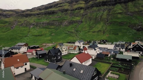  Tjornuvik – beautiful town in the Faroe Islands, sit on the north coast of Streymoy photo