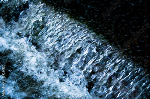water flowing on surface