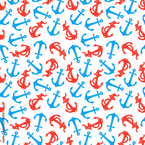 seamless background of anchors