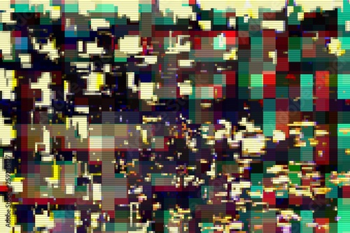 Glitch digital abstract artifacts distortion background   media.