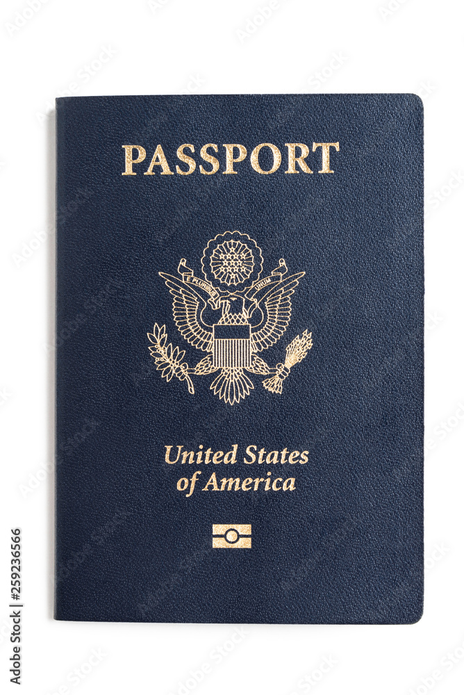 The front hard cover of the American passport. The front hard cover of the American passport.