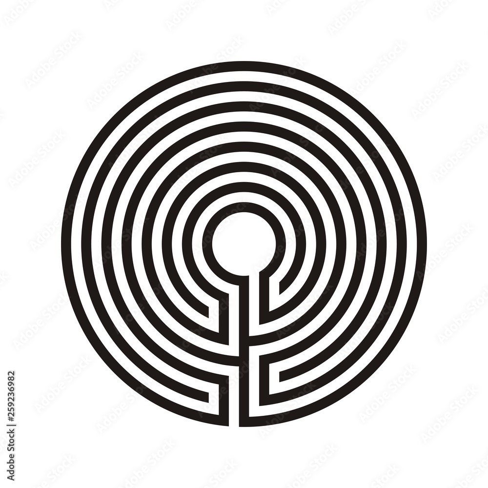 Christliches Labyrinth Vektor Grafik Christliches Labyrinth Vektor Grafik