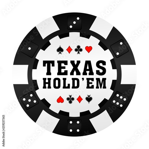 Texas Hold'em Vektor Pokerchip