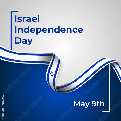 Happy Independence Day State of Israel Vector Illustration Design Template.