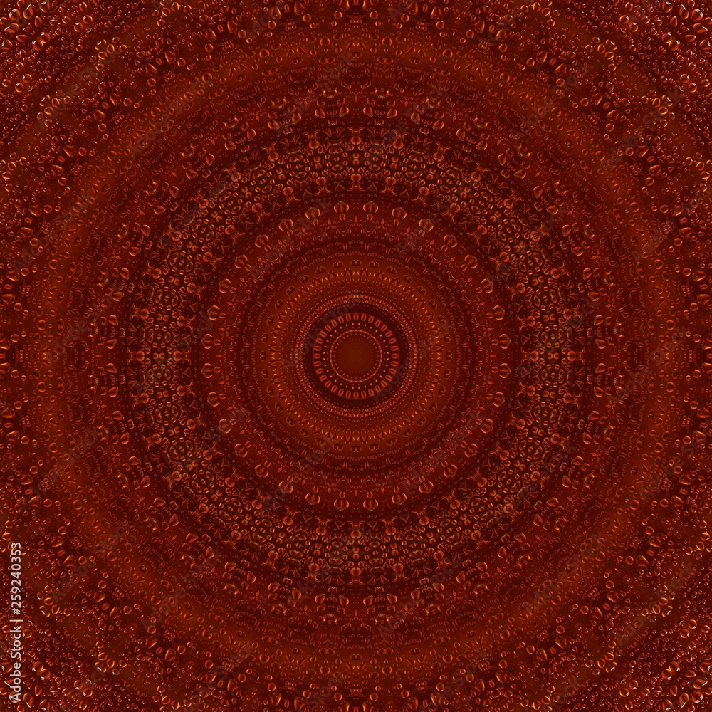 amber drops resin pattern kaleidoscope. ethnic.