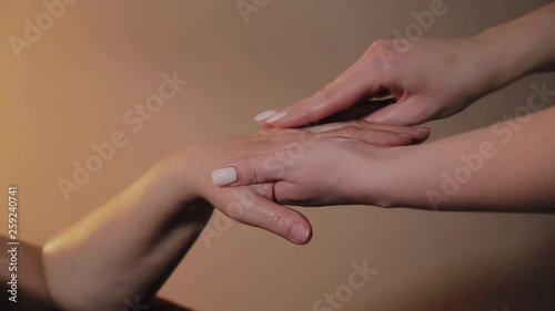 Wallpaper Mural Professional hand massage for an elderly woman in a beauty salon. Torontodigital.ca
