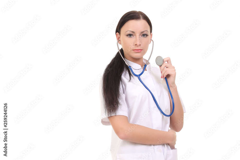 Portrait of beautiful female doctor Portrait of beautiful female doctor