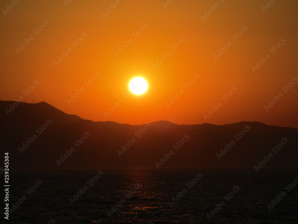 Sunset from the end of Heraklion mole