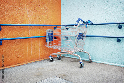 Abandoned shopping trolley