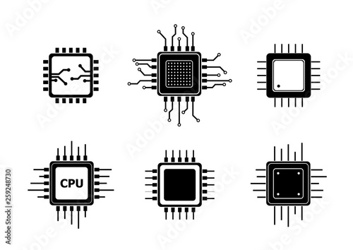 set of computer processors technology sign