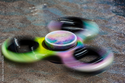 Fidget Spinner In Motion