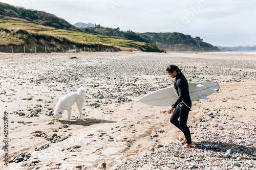 Surfer girl photo