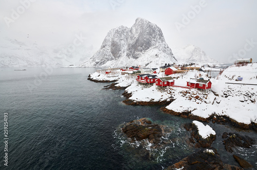 Landscape of Norway lofotens - hamnoy