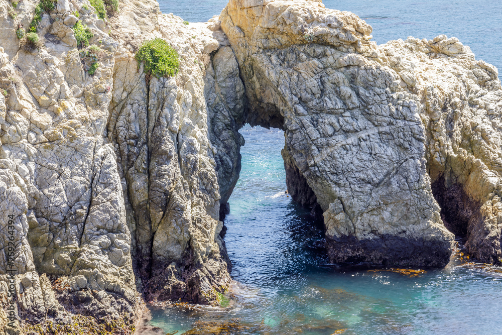 Sea Arch at Point Lobos Natural State Reserve. Carmel-By-The-Sea, Monterey County, California, USA.