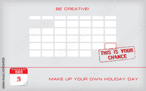 Postcard Make Up Your Own Holiday Day