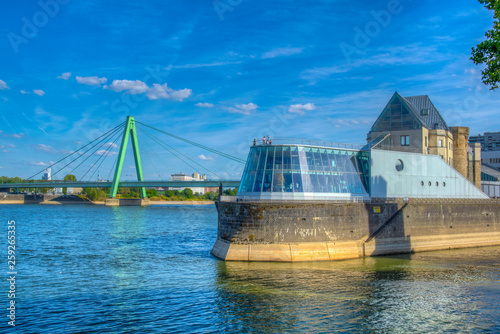 Chocolate museum in Cologne situated next to the German sport and olympic museum at Immhof, Germany photo