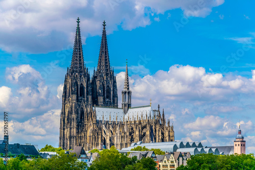 Detail of the cathedral in Cologne, Germany