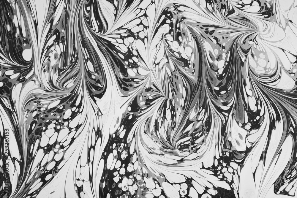 Beautiful abstract painting is a painting technique Ebru .Turkish Ebru style on the water with acrylic paints wring wave.Stylish combination of luxury.Contemporary art marble liquid texture Beautiful abstract painting is a painting technique Ebru .Turkish Ebru style on the water with acrylic paints wring wave.Stylish combination of luxury.Contemporary art marble liquid texture