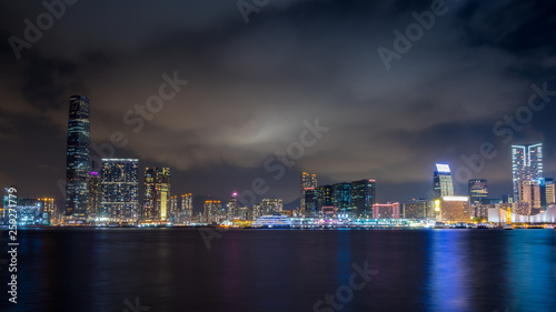 Hong Kong harbor skyline