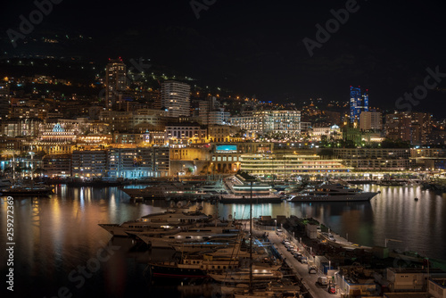 Monte Carlo and Port Hercules in the night