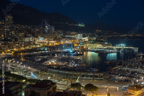 Monaco by night