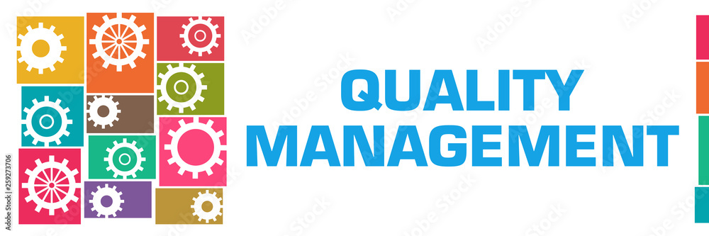 Quality Management Colorful Gears Grid Left 18168 Quality Management Colorful Gears Grid Left 18168