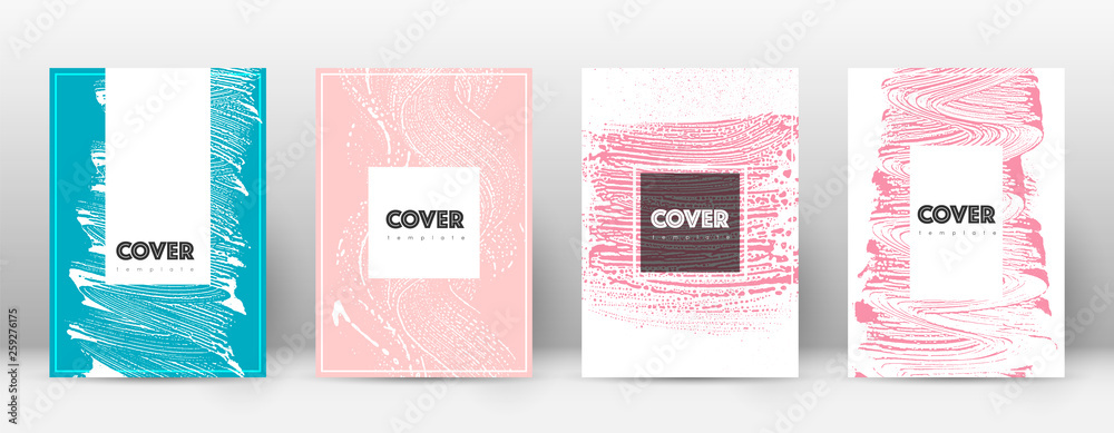 Cover page design template. Hipster brochure layou