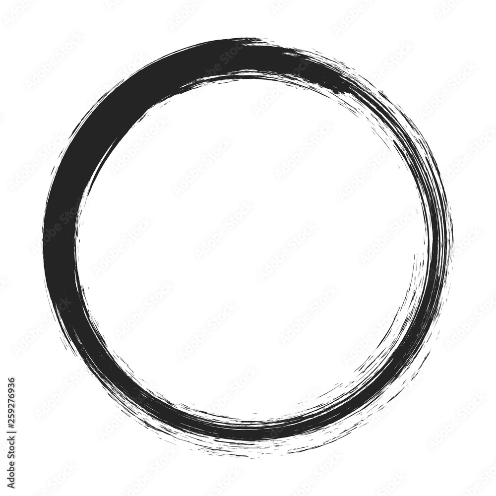 vector brush strokes circles of paint on white background. Ink hand drawn paint brush circle. Logo, label design element vector illustration. Black abstract circle. Frame. vector brush strokes circles of paint on white background. Ink hand drawn paint brush circle. Logo, label design element vector illustration. Black abstract circle. Frame.