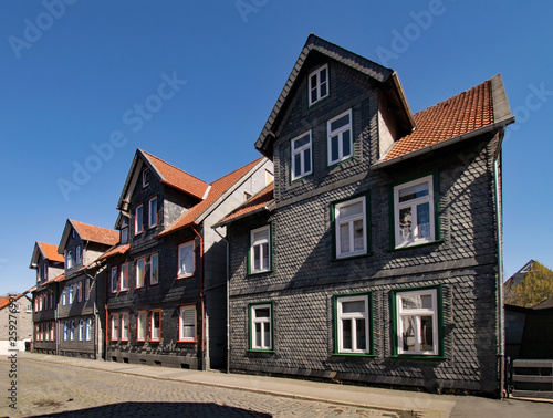 In der Altstadt von Goslar in Niedersachsen, Deutschland 