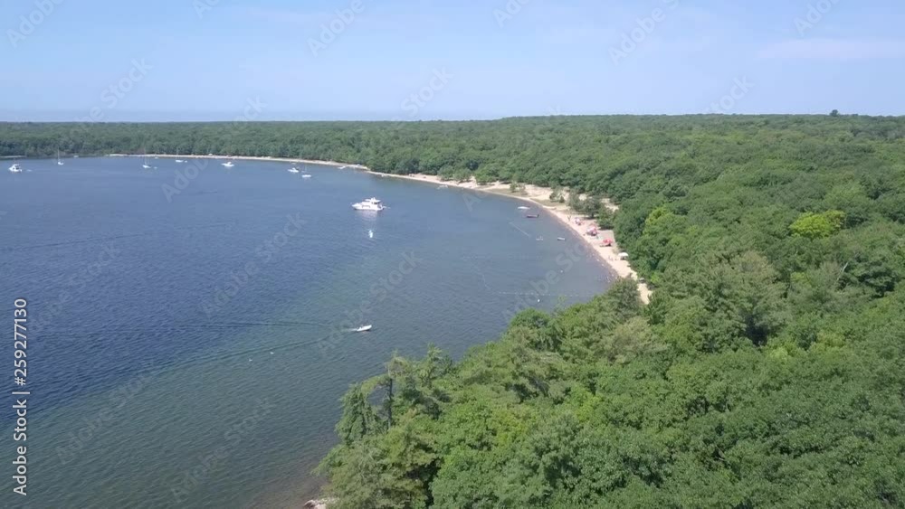 killbear provincial park. Aerial view of the Georgian bay. killbear provincial park. Aerial view of the Georgian bay.