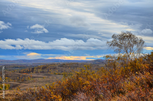 Tour in the autumn of the southern Urals. In nature reigns Golden autumn.