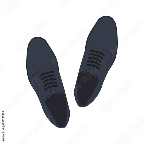 shoes icon in flat style isolated vector illustration on white transparent background