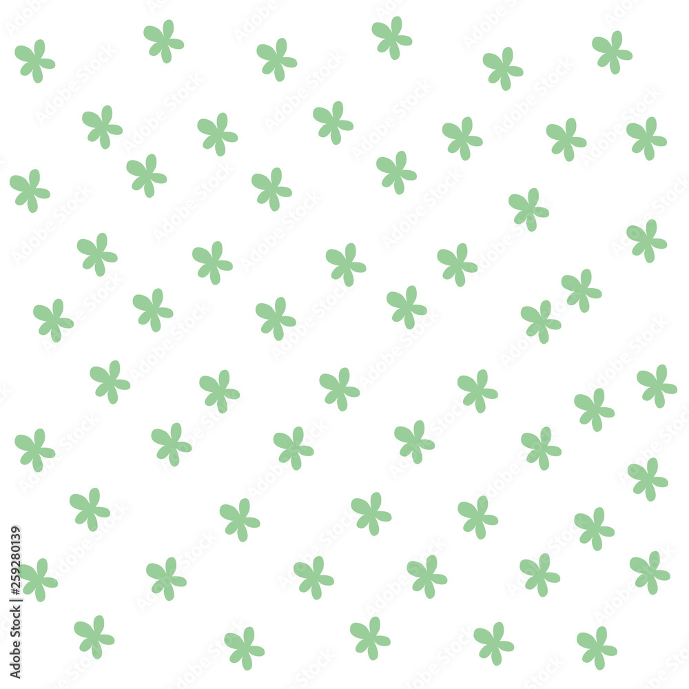 pattern with leaves on white background