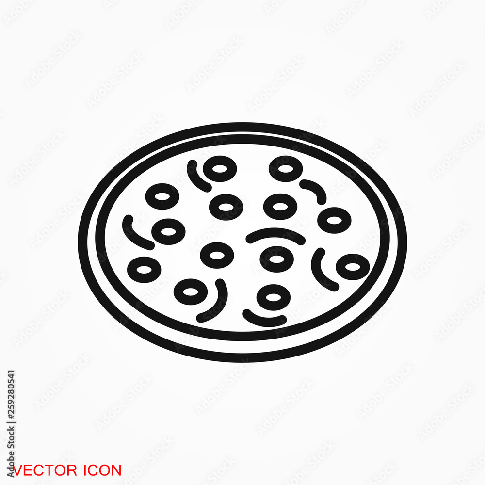 pizza icon vector sign symbol for design pizza icon vector sign symbol for design