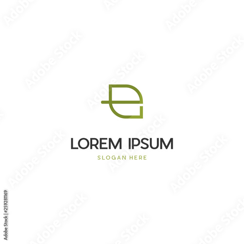 Eco Natural Letter Initial E Logo Design Template, letter E and leaf logo vector. Free Download Eco Natural Letter Initial E Logo Design Template, letter E and leaf logo vector. - GFXLoad