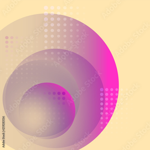 Abstract neon background with glowing ball