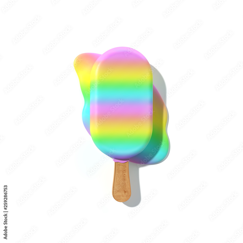 Rainbow Ice Cream. Summer Mood. Creative Minimal Concept for Sale