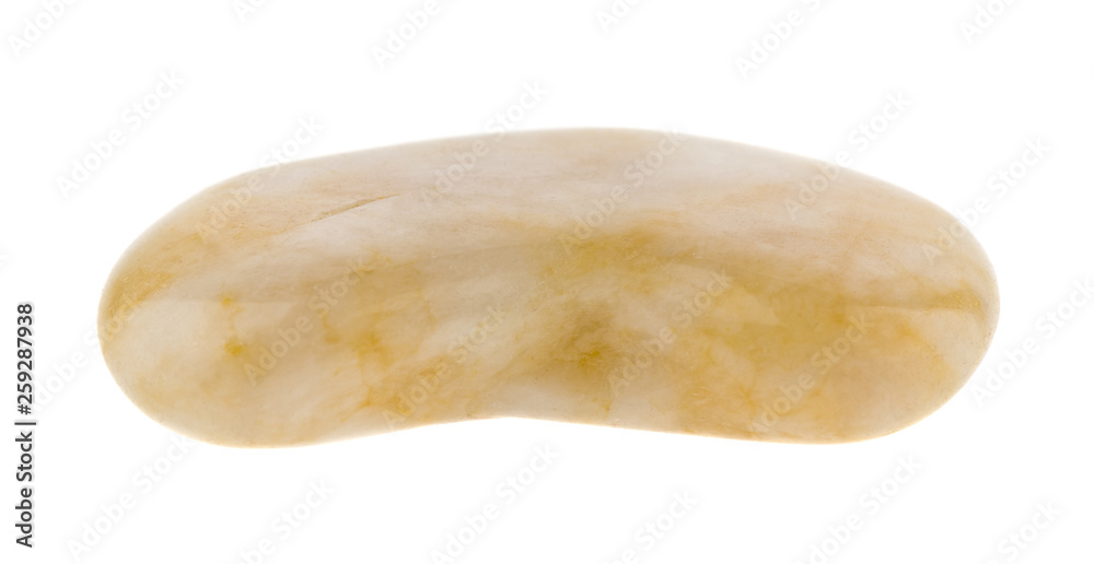 smooth polished stone isolated on white background close up smooth polished stone isolated on white background close up