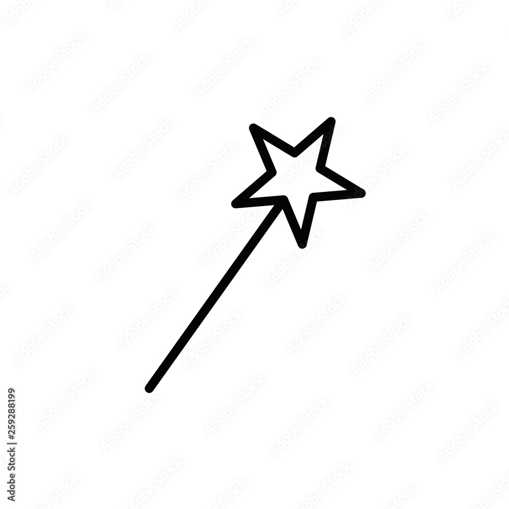 magic wand icon. vector illustration magic wand icon. vector illustration