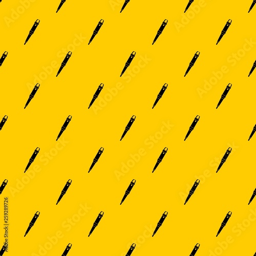 Grip of tattoo machine pattern seamless vector repeat geometric yellow for any design