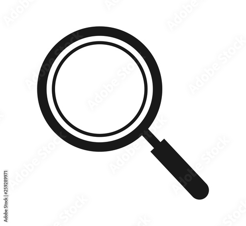 Magnifying glass or search icon. Flat style vector EPS.